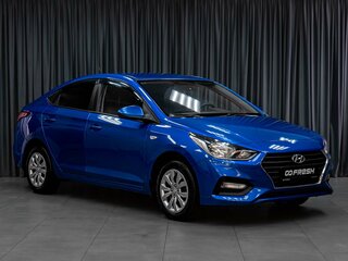 2018 Hyundai Solaris II, синий, 1059000 рублей, вид 1