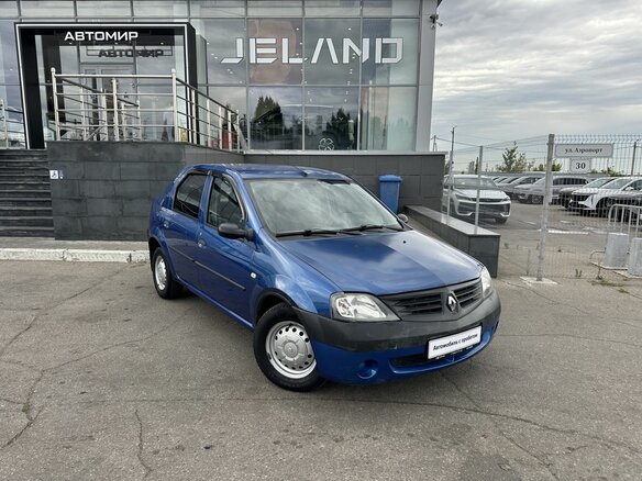 2009 Renault Logan I, синий - вид 2