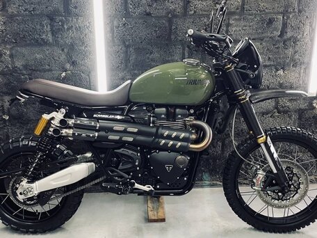 2021 Triumph Scrambler, зелёный, 1550000 рублей, вид 1