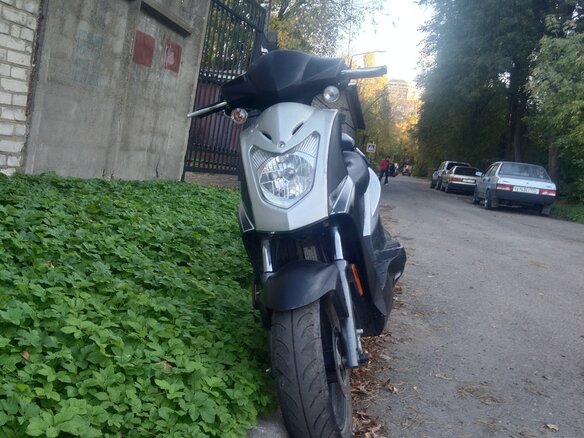 2014 Kymco Agility, серебристый, 55000 рублей - вид 2