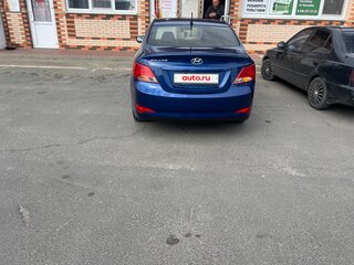2016 Hyundai Solaris I Рестайлинг, синий, 540000 рублей, вид 2