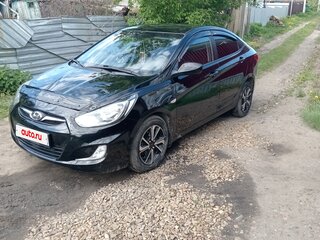 2012 Hyundai Solaris I, чёрный, 950000 рублей, вид 2