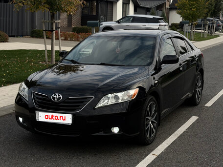 2008 Toyota Camry VI (XV40), чёрный, 1195000 рублей, вид 2