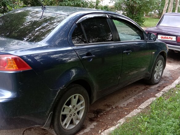 2008 Mitsubishi Lancer X, синий, 570000 рублей - вид 6