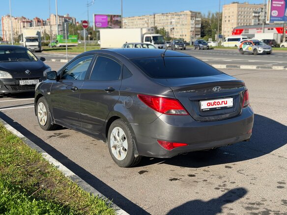2016 Hyundai Solaris I Рестайлинг, серый, 590000 рублей - вид 5