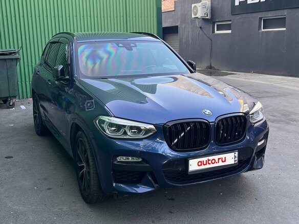 2018 BMW X3 30d xDrive III (G01), синий, 3450000 рублей - вид 2