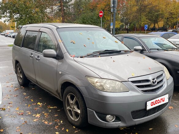2005 Mazda MPV II (LW) Рестайлинг, серый, 400000 рублей - вид 1