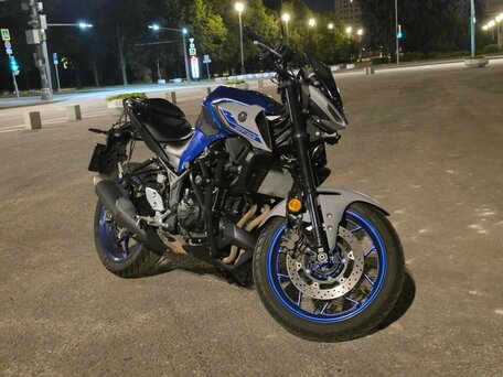 2021 Yamaha MT-03, синий, 600000 рублей, вид 2