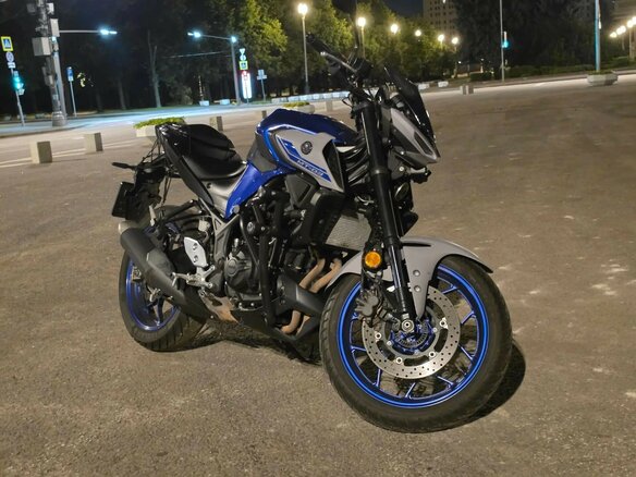 2021 Yamaha MT-03, синий, 600000 рублей - вид 1