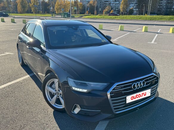 2019 Audi A6 40 TDI V (C8), синий, 3600000 рублей - вид 2