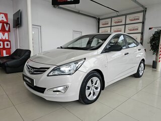 2015 Hyundai Solaris I Рестайлинг, бежевый, 1245000 рублей, вид 1