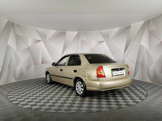2005 Hyundai Accent ТагАЗ II, бежевый, 255000 рублей, вид 4