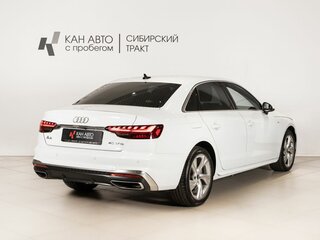 2021 Audi A4 40 TFSI V (B9) Рестайлинг, белый, 3184654 рублей, вид 3