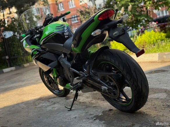 2012 Kawasaki ER-4F (Ninja 400R), зелёный, 400000 рублей - вид 8