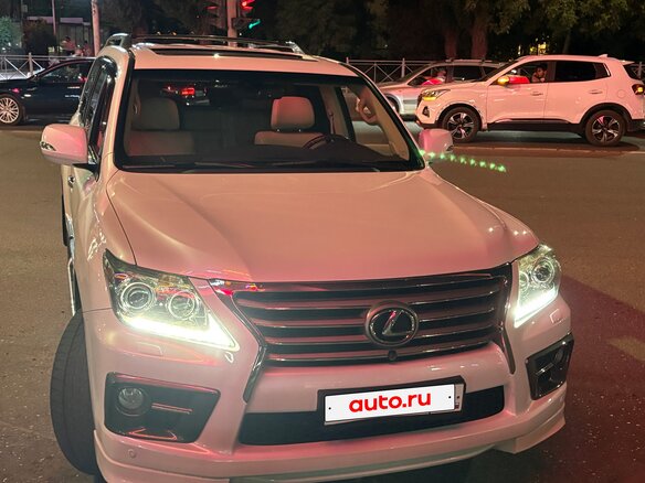2012 Lexus LX 570 III Рестайлинг, белый - вид 2
