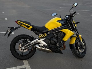2012 Kawasaki ER-6N, жёлтый, 410000 рублей, вид 4