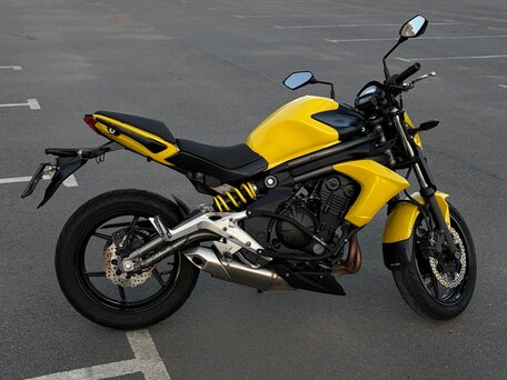 2012 Kawasaki ER-6N, жёлтый, 410000 рублей, вид 4