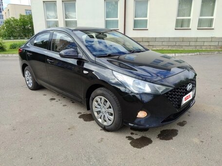 2020 Hyundai Solaris II Рестайлинг, чёрный, 1230000 рублей, вид 2