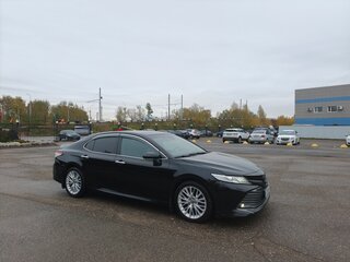 2018 Toyota Camry VIII (XV70), чёрный, 2930000 рублей, вид 3