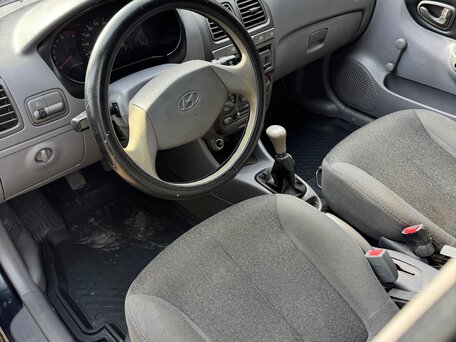 2008 Hyundai Accent ТагАЗ II, чёрный, 275000 рублей, вид 5