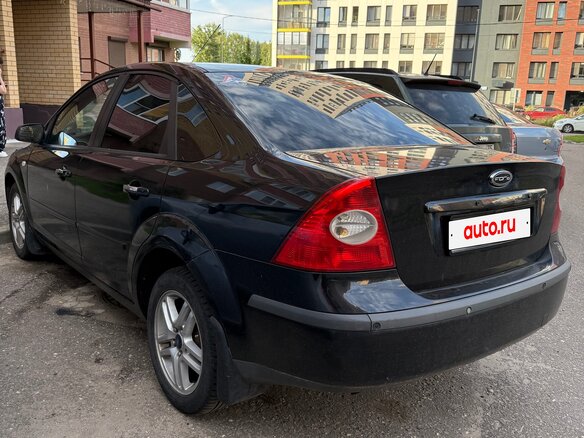 2007 Ford Focus II, чёрный - вид 4