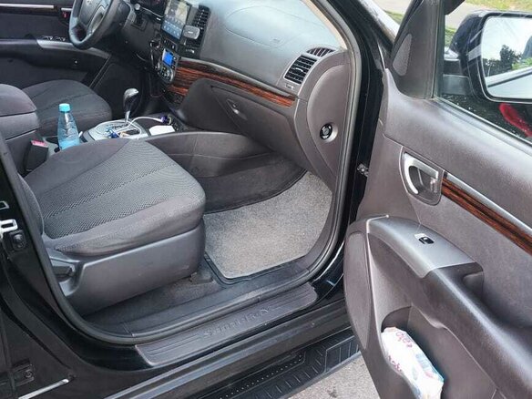 2011 Hyundai Santa Fe II Рестайлинг, чёрный, 1200000 рублей - вид 7