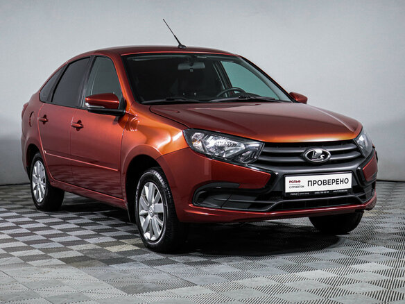 2022 Lada (ВАЗ) Granta I Рестайлинг, красный, 670000 рублей - вид 2
