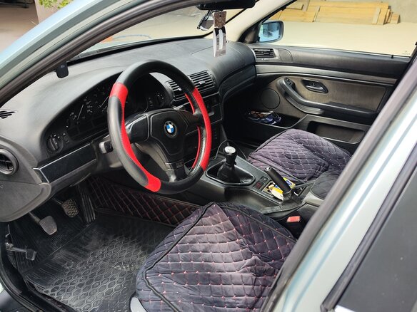 1996 BMW 5 серии 523i IV (E39), голубой, 420000 рублей - вид 17