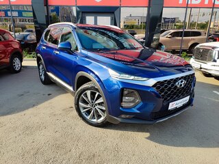 2019 Hyundai Santa Fe IV, синий, 2600000 рублей, вид 3