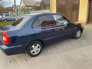 2008 Hyundai Accent ТагАЗ II, синий, 450000 рублей, вид 2