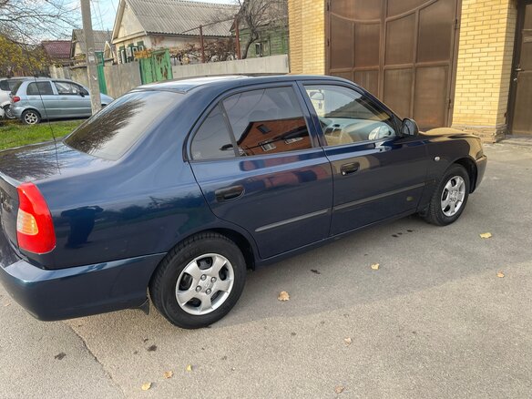 2008 Hyundai Accent ТагАЗ II, синий - вид 1
