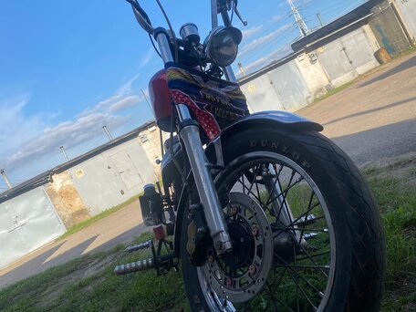 1997 Honda CB 400N, красный, 92000 рублей, вид 2
