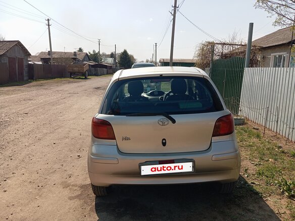 2002 Toyota Vitz I (P10), серый - вид 1