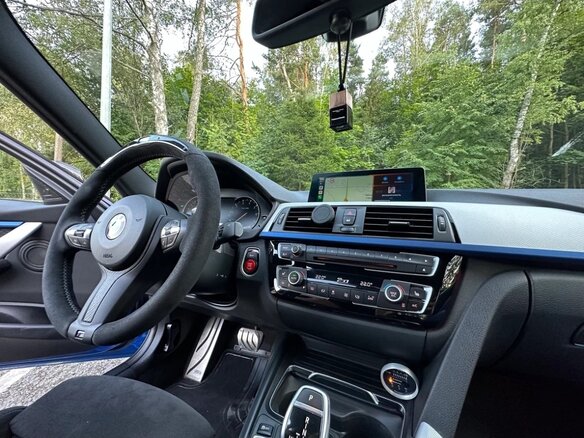2017 BMW 3 серии 340i xDrive VI (F3x) Рестайлинг, синий, 3800000 рублей - вид 8