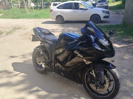 2008 Kawasaki ZX-6 Ninja, чёрный, 650000 рублей, вид 1