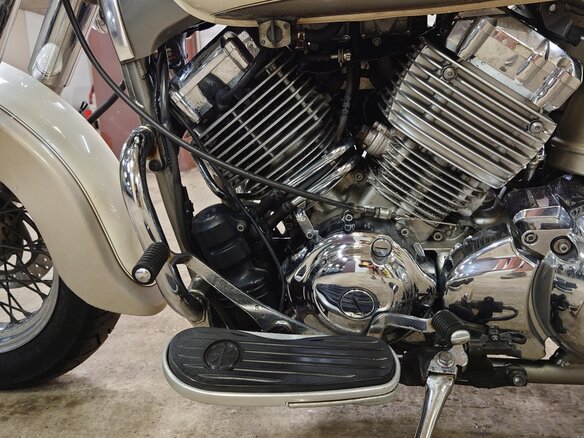 2008 Yamaha XVS400 Drag Star, бежевый, 395000 рублей - вид 14