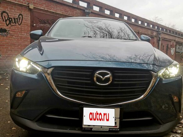 2020 Mazda CX-3 I Рестайлинг, голубой, 1875000 рублей - вид 1