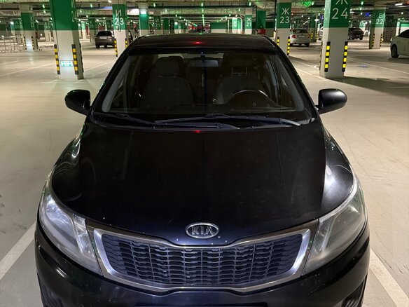 2012 Kia Rio III, чёрный, 750000 рублей - вид 4