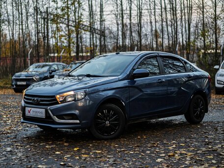 2016 Lada (ВАЗ) Vesta I, синий, 633000 рублей, вид 1