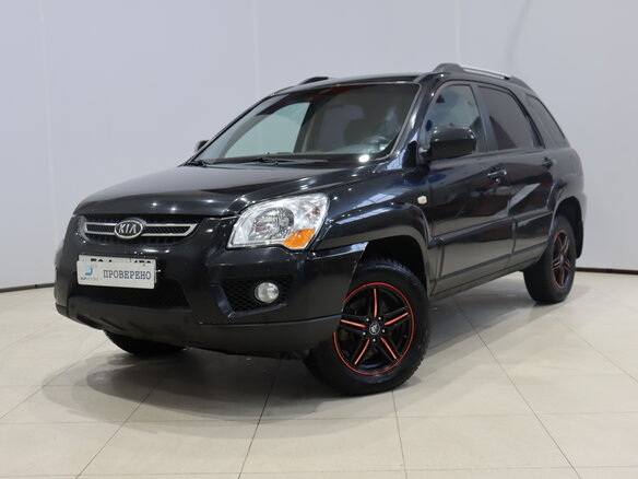 2009 Kia Sportage II Рестайлинг, чёрный
