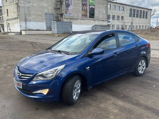 2016 Hyundai Solaris I Рестайлинг, синий, 740000 рублей, вид 1