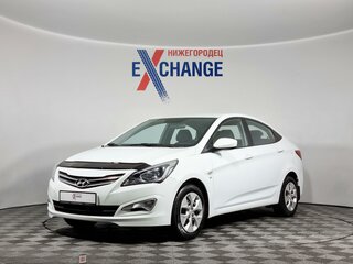2014 Hyundai Solaris I Рестайлинг, белый, 1130000 рублей, вид 1