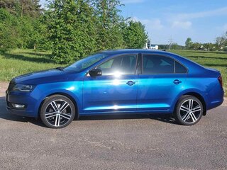 2019 Skoda Rapid I Рестайлинг, синий, 1622929 рублей, вид 4