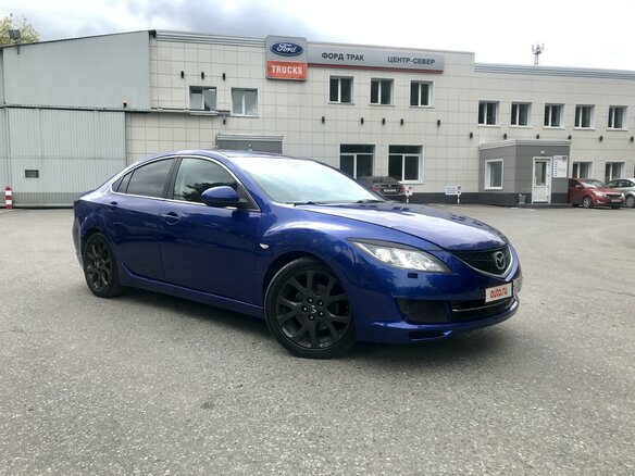 2008 Mazda 6 II (GH), синий - вид 2