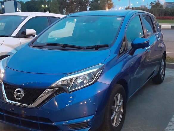 2018 Nissan Note II Рестайлинг, синий