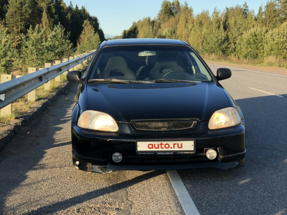 1995 Honda Civic VI, чёрный - вид 11
