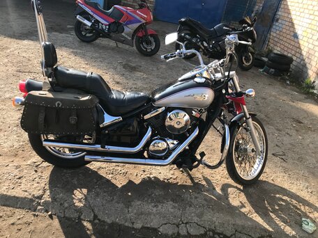 2000 Kawasaki VN800 Vulcan, чёрный, 250000 рублей, вид 1
