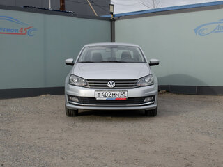 2016 Volkswagen Polo V Рестайлинг, серебристый, 961000 рублей, вид 2