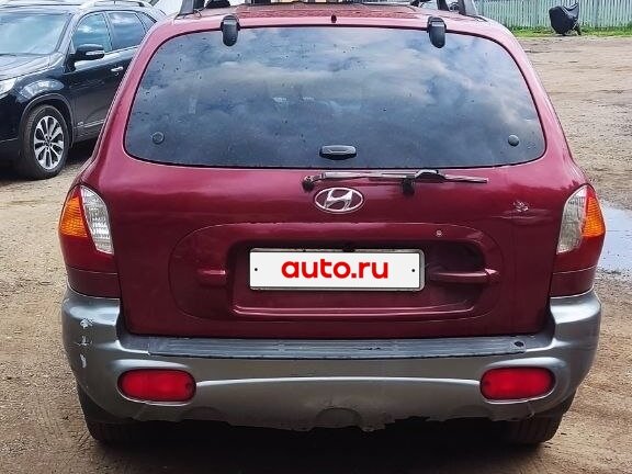 2002 Hyundai Santa Fe I, красный, 310000 рублей - вид 1