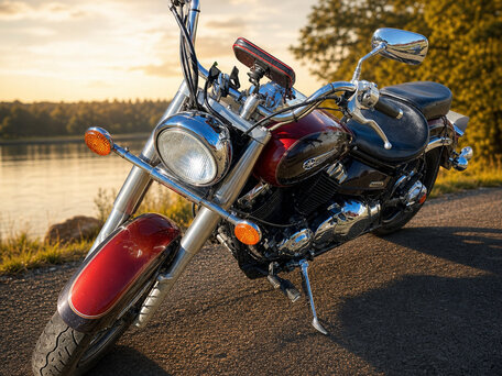 2000 Yamaha XVS400 Drag Star, оранжевый, 285000 рублей, вид 4